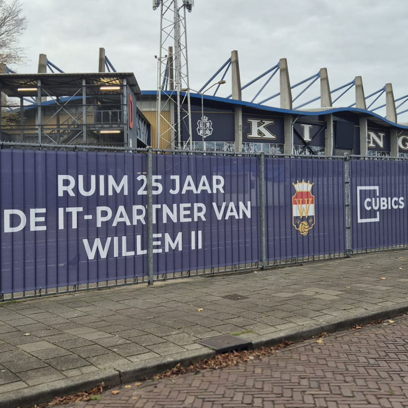 Willem II sponsordoeken Cubics post 1-1